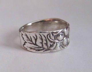 Sterling Silver Spoon Ring - Towle / No.  13 - Size 7 (6 To 7 1/2) - C.  1895 photo