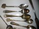 Vintage Lot 12 Silver Plate Souvenir Spoons Ship Olympia,  Towles Cabin +++ Souvenir Spoons photo 2