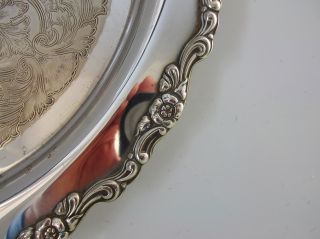 Vintage Silver Plated Onedia Scrolling Tray photo