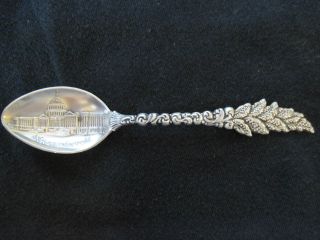 Antique Washington (d.  C. ) Sterling Silver Souvenir Spoon photo