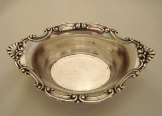 Vintage Gorham Silverplate Salt Dish / Tiny Bowl W Trademark Yc 176 & Label photo