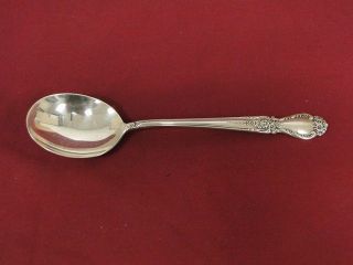 International Brocade Pattern Sterling Silver Dinner Place Setting Soup Spoon photo