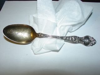 1/2 Oz.  Sterling Spoon 1910 P.  M.  & S.  How Bros On Back photo
