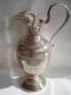 Solid Silver Claret Jug And Salver.  Egypt Hallmarked In 6 Places.  Total 900 Gms Pitchers & Jugs photo 1