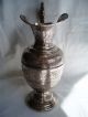 Solid Silver Claret Jug And Salver.  Egypt Hallmarked In 6 Places.  Total 900 Gms Pitchers & Jugs photo 3