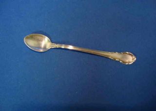 Antique Lunt Sterling Demitasse Spoon - Modern Victorian Pattern - 4 1/2 