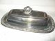 Vintage Oneida Ltd Silverplate Butter Dish With Glass Insert Butter Dishes photo 1