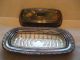 Vintage Oneida Ltd Silverplate Butter Dish With Glass Insert Butter Dishes photo 3