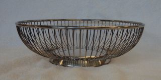 Raimond Silver Plated Wire Bowl,  Made In Italy Antique photo