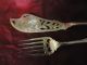 J&i Cox Antique Early American Silver Plate Fish Knife Fork Serving Set 1848 Ny Other photo 8