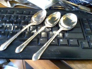 Alvin Sterling Soup Spoons Ex Appx 88 G \very Vintage Lot photo