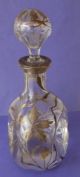 Silver Overlay Resist Decanter Floral Vintage Recessed Dimple All Bottles, Decanters & Flasks photo 3