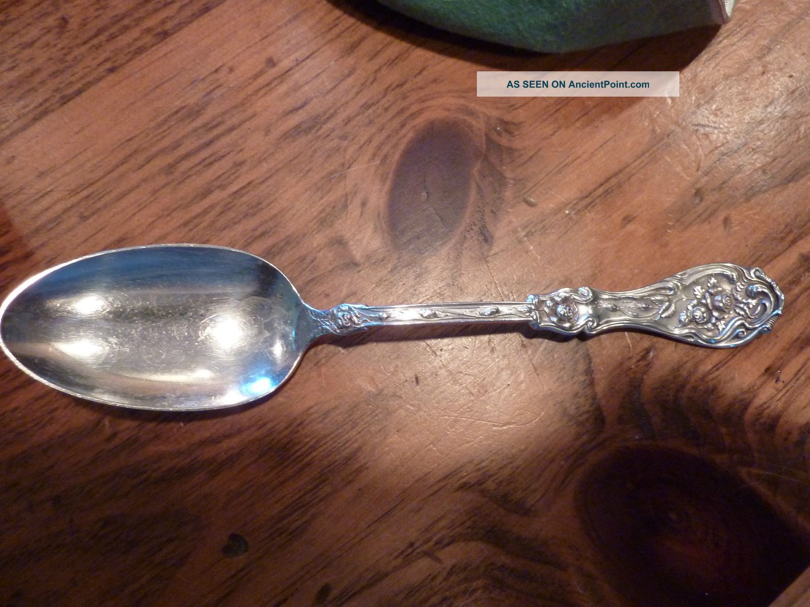 Antique Wm A Rogers A1 Serving Spoon,  Pat Jan 14 1908 2 Oneida/Wm. A. Rogers photo