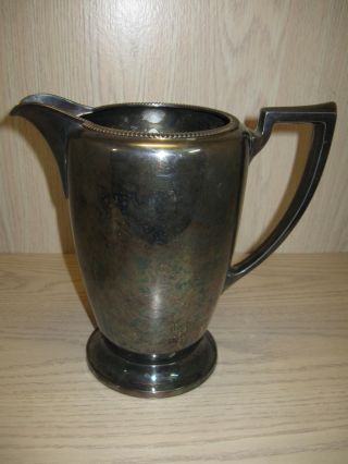 Poole Silver Co Silver Plate Pitcher photo