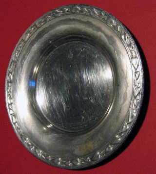 1936 Vintage Silverplate Plate Wm A Rogers Meadowbrook Candle Holder Dish photo