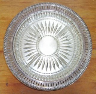 F.  B.  Rogers Silver Co.  1883 Lazy Susan Serving Dish Platter For Condiments Etc. photo