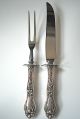 Frank Whiting Lily Sterling Silver Fork And Knife Carving Set 1910 Gorham, Whiting photo 2