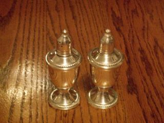 194g Duchin Creations Sterling Silver Salt Pepper Shakers Weighted 6.  84oz Scrap photo