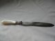 Etched Fancy Cake Knife,  Silver Mount And Mother - Of - Pearl Handle,  Old Other photo 5
