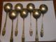 7 Rogers International First Love Roundl Soup Spoons Vg Buynow 30 International/1847 Rogers photo 1