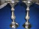 1906 Pair Art Nouveau Superior Silver Candlesticks Holders Flowing Grapes Leaves Candlesticks & Candelabra photo 11