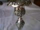 1906 Pair Art Nouveau Superior Silver Candlesticks Holders Flowing Grapes Leaves Candlesticks & Candelabra photo 2