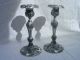 1906 Pair Art Nouveau Superior Silver Candlesticks Holders Flowing Grapes Leaves Candlesticks & Candelabra photo 4