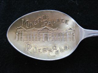 Antq.  S.  S.  Gold Wash Paye & Baker Co.  Pueblo Colo.  Mineral Palace Souvenir Spoon photo