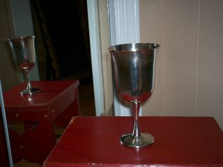 Silver Wine Goblet Salem Silver Plated photo