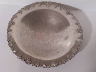 Federal Silver Co Antique Centerpiece Raised Bowl Silver On Copper 14 