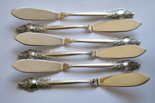 Vintage Russian 6 Pieces Master Butter Knife 7 6/8 