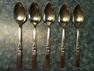 1948 Community Silverplate; Morning Star,  Set Of 5,  6 1/8th Inch Teaspoons photo