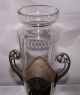 Art Nouveau 8oz Sterling Silver Cut Crystal Mount Trophy Vase 9+ 