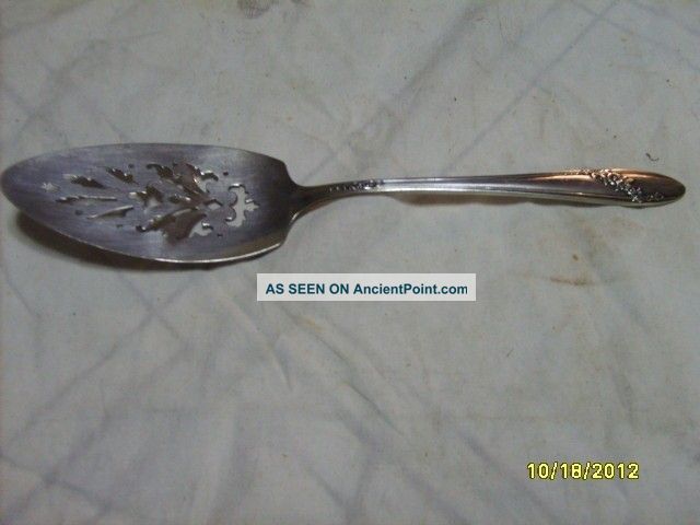 Vtg Queen Bess Pie Server Tudor Plate Oneida Community Silverware 1946 Nr Oneida/Wm. A. Rogers photo