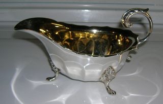 Vintage English Silverplated Sauce Boat Ca 1940 - 1950 ' S photo