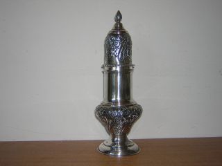 Antique Silver Sugar Shaker - Hallmarked - Exc Cond photo