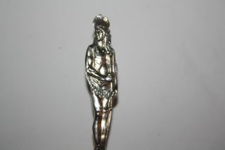 Awesome Antique Full Figural Indian Chief - Buffalo - Sterling Silver photo