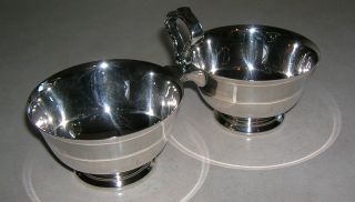 Vintage Wallace Silverplated Double Double Bowl Ca 1940 - 50 - 60 ' S photo
