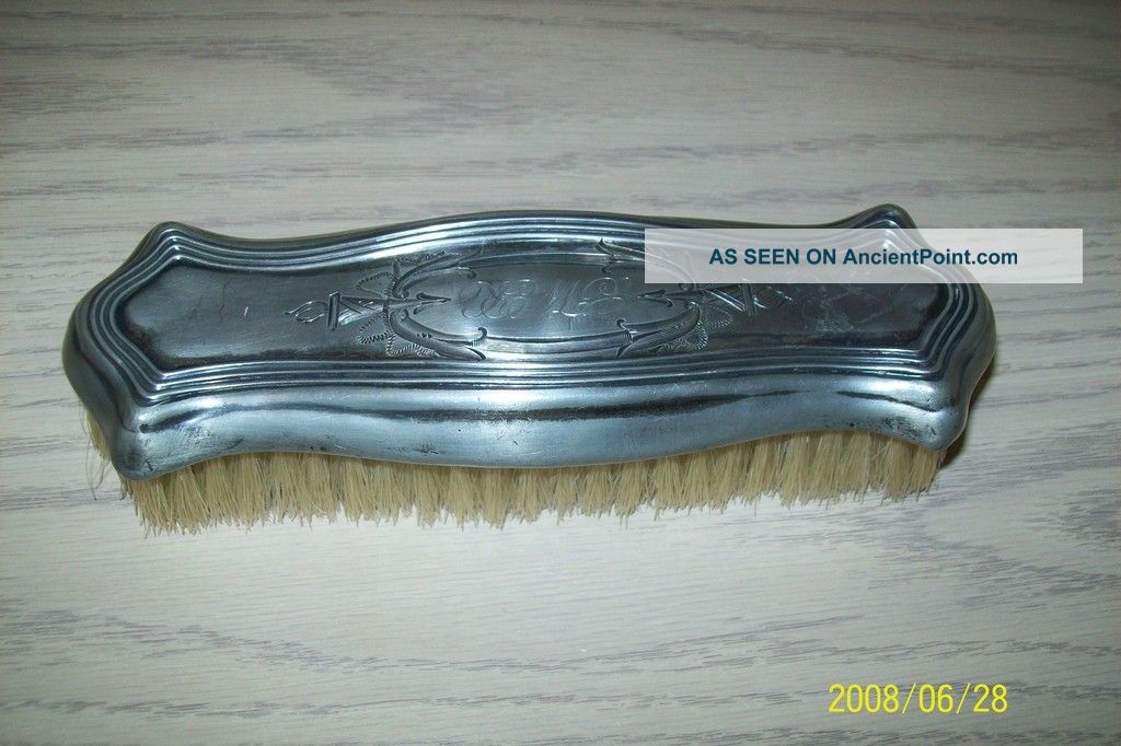 Silver Plate Clothe Brush Victor Silver Co Pat Dec 1905 Other photo