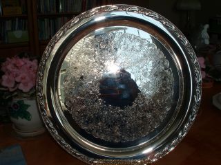 Vintage Roger’s & Bro.  Exquisite 4672 Silverplate Tray 15 