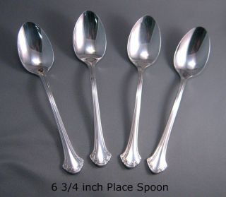 Towle Boston Chippendale (4) Oval Soup Spoons Place Silverplate Silver Plate photo