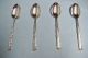 4 Bellfontaine Teaspoons - So Ornate 1973 Rogers - - Clean & Table Ready Other photo 1