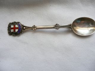 Antique Sterling Silver Souvenir Spoon London Marked British Sterling Hallmark photo