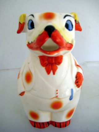 Vintage Germany Porcelain Animal Dog? Figure Creamer / Pitcher photo