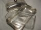 Antique 3 Piece Butter Dish By Crescent 4079p - Simple Elegant Lines Butter Dishes photo 3