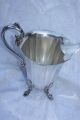 Antique Silver Plate Tall Ornate Handle & Feet Ice Water Pitcher Epns Howard Pitchers & Jugs photo 1