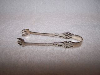 Antique Lunt [ Sugar Tongs Sterling Silver Decorative ] Look photo