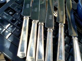 6 Vtg 1847 Rogers Bros.  Silverplate 1923 Anniversary Dinner Knives Forks Lot photo