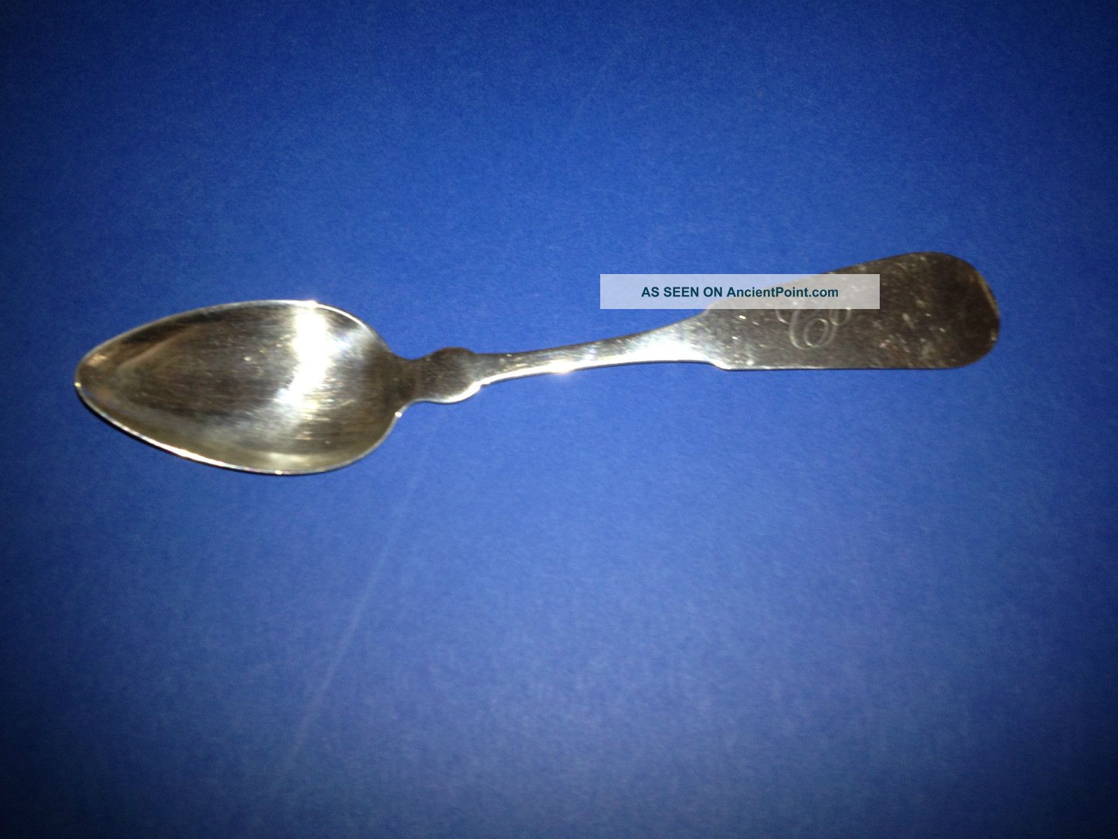 Coin Silver Spoon Maker J.  Ward 5 1/2 