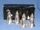 4 Duchin Sterling Silver Salt & Pepper Shakers Excellent Conditiion Box Salt & Pepper Shakers photo 2